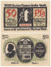  Бона. Германия. Треффурт 50 пфеннигов 1921 год. Литера t. Нотгельд. (VF) 