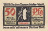  Бона. Германия. Треффурт 50 пфеннигов 1921 год. Литера t. Нотгельд. (VF) 