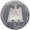  Германия (ФРГ). 10 марок 2001 год. 250 лет со дня рождения Альберта Лорцинга. (F) 