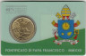  Ватикан. 50 евроцентов 2022 год. Монетная карта №42 - Понтификат папы Франциска MMXXII. (галерея марок) 
