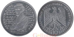 Германия (ФРГ). 10 марок 1997 год. 200 лет со дня рождения Генриха Гейне. (D)