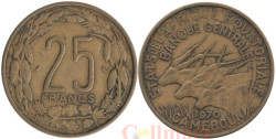 Экваториальная Африка. Камерун. 25 франков 1970 год. Африканские антилопы.