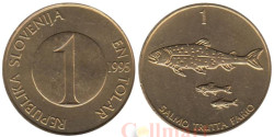 Словения. 1 толар 1995 год. Ручьевая форель.