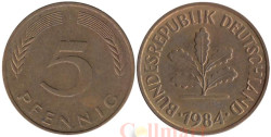 ФРГ. 5 пфеннигов 1984 год. (J)
