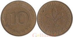 ФРГ. 10 пфеннигов 1978 год. (J)