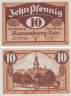  Бона. Германия. Роннебург 10 пфеннигов 1920 год. Нотгельд. (XF) 