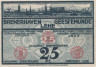  Бона. Германия. Бремерхафен 25 пфеннигов 1920 год. Нотгельд. (XF) 