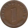  Германия - Третий рейх. 1 рейхспфенниг 1937 год. (A) 