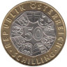  Австрия. 50 шиллингов 1996 год. 1000 лет Австрийскому государству. 