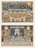  Бона. Германия. Эшерсхаузен 75 пфеннигов 1921 год. Военный мемориал в Эшерсхаузене. Нотгельд. (XF) 