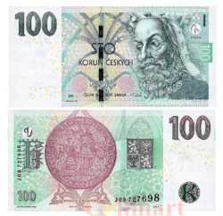 Бона. Чехия 100 крон 2018 год. Король Карл IV.