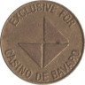  Доминиканская Республика. Жетон казино 25 сентаво. Casino de Bavaro. 