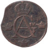 Швеция. 1/4 скиллинга 1807 год. Король Густав IV Адольф. 