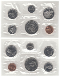 Канада. Набор монет 1971 год. Официальный годовой набор. (6 штук)
