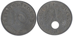 Германия - Третий рейх. 10 рейхспфеннигов 1941 год. (J)