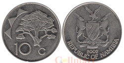 Намибия. 10 центов 2002 год. Верблюжья акация.